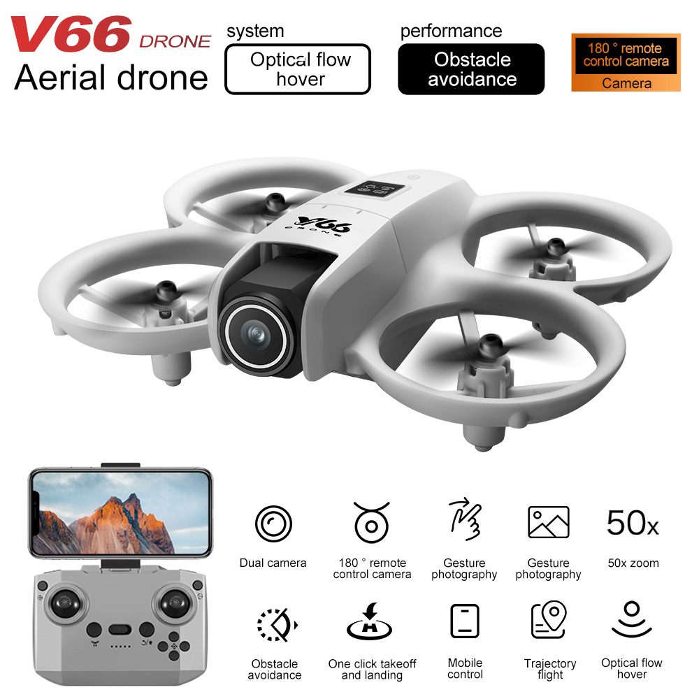 New V66 Mini Drone HD Camera 4 - Drone Video Production のレビューと価格