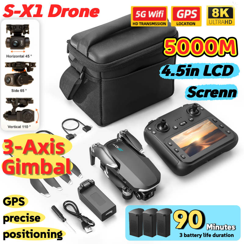 S-X1 MAX GPS Drone with 3-Axis - Drone Multispectral のレビューと価格