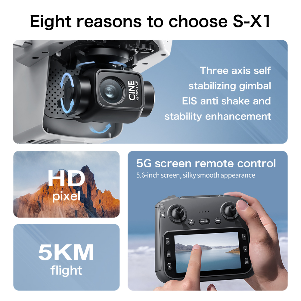 Lenovo S-X1 Drone 8K HD Profes - Drone Multispectral のレビューと価格