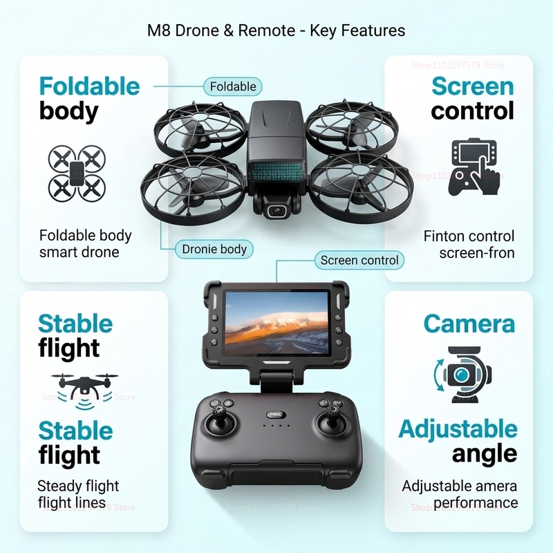 New Drones M8 GPS 8K Professio - Drone Mapping のレビューと価格